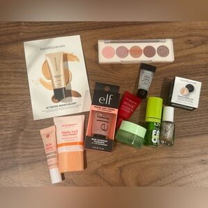 New 11 Makeup skin bundle elf primer baremineral NYX Ulta Smashbox Clarins Essie
